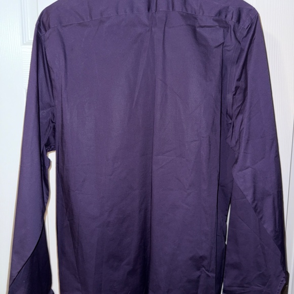 MENS EXPRESS 1MX FITTED DRESS SHIRT PURPLE - Picture 4 of 4
